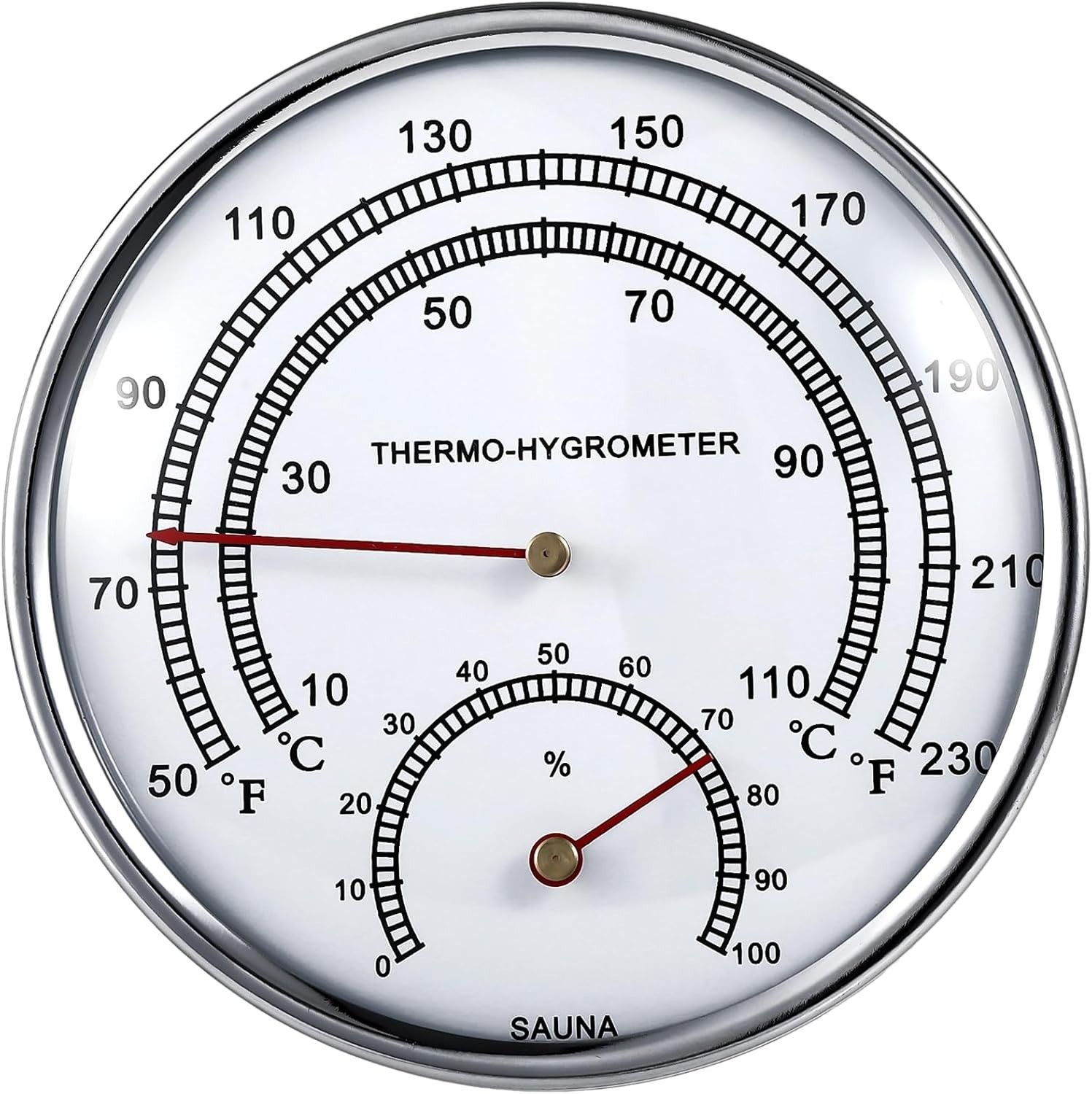 2 in 1 Sauna Thermometer Hygrometer, Sauna Fahrenheit Thermometer, Sauna