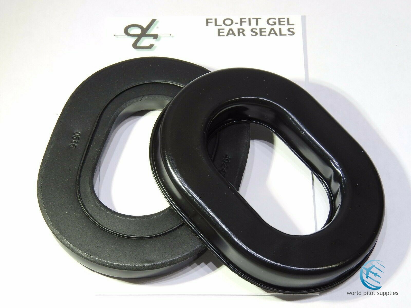 GENUINE DAVID CLARK GEL FILLED EAR SEALS p/n - 40243G-02 FLO-FIT w/ Certs