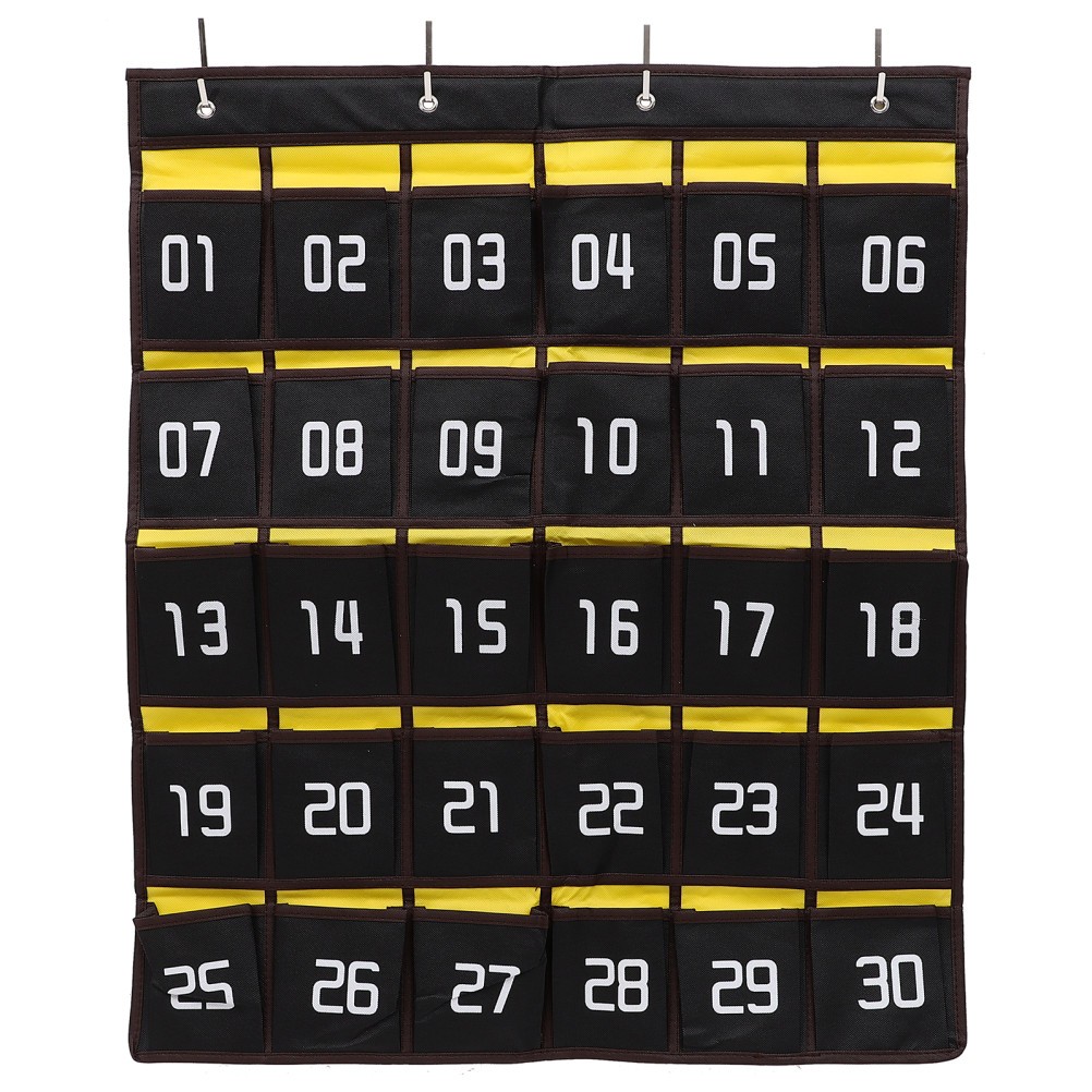 Numbered Phone Organizer Classroom Pocket School Supply for Sundries Holder