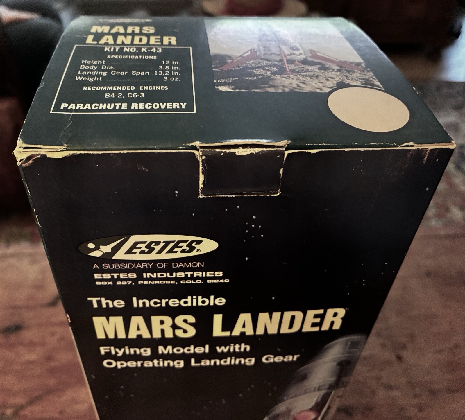 Estes Mars Lander K-43, Boxed, Damon Era