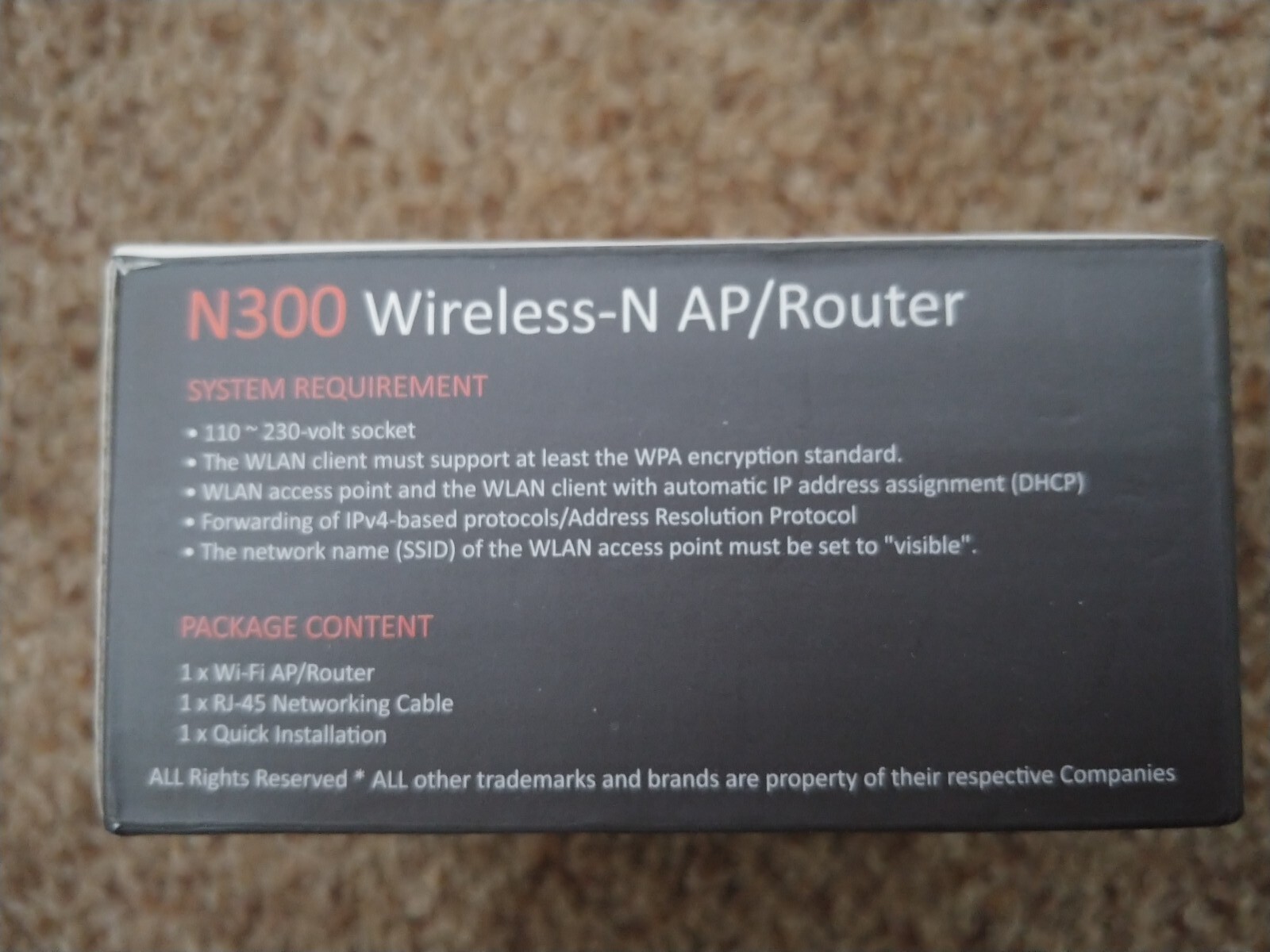 OptiCover N300 Wireless -N AP/Router