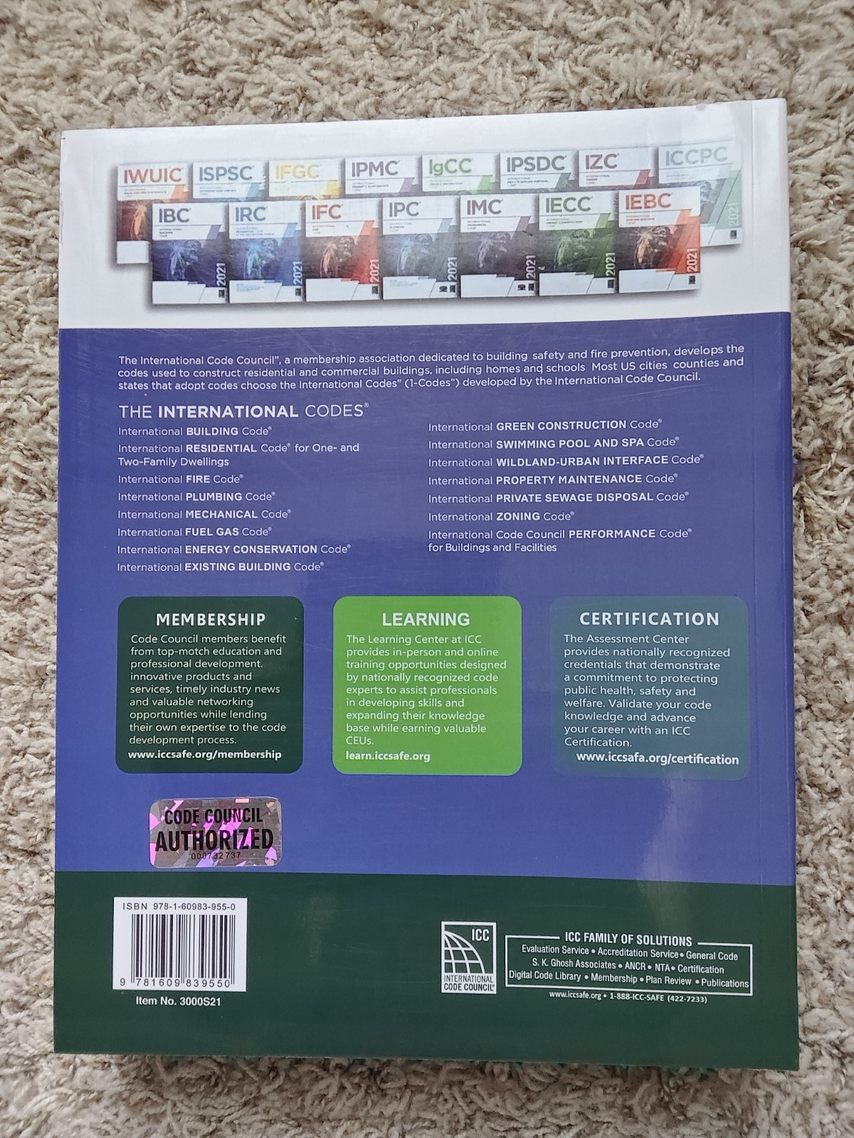 *International Building Code IBC 2021 - ISBN: 9781609839550