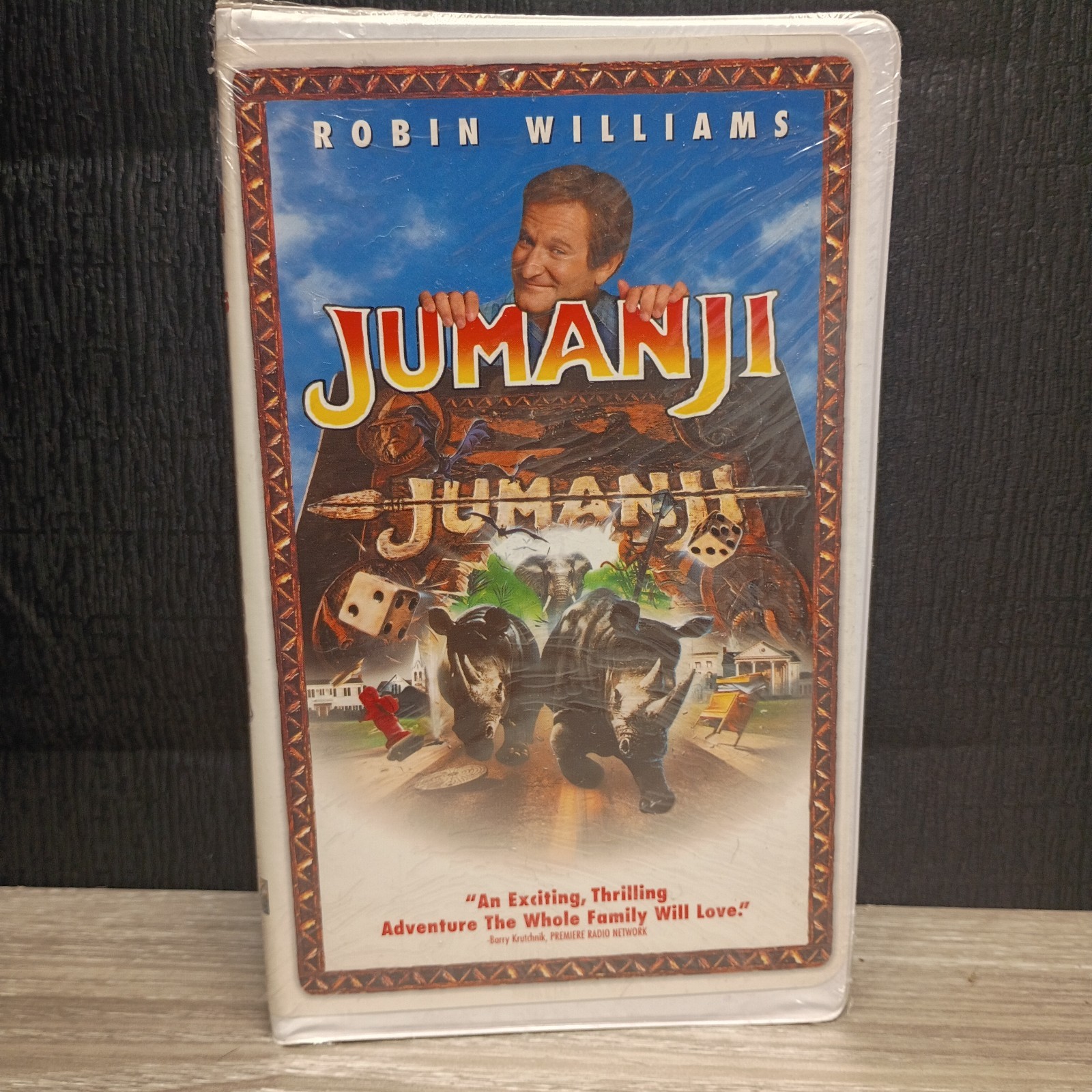 Jumanji VHS, 1996, Sealed Clam Shell Case