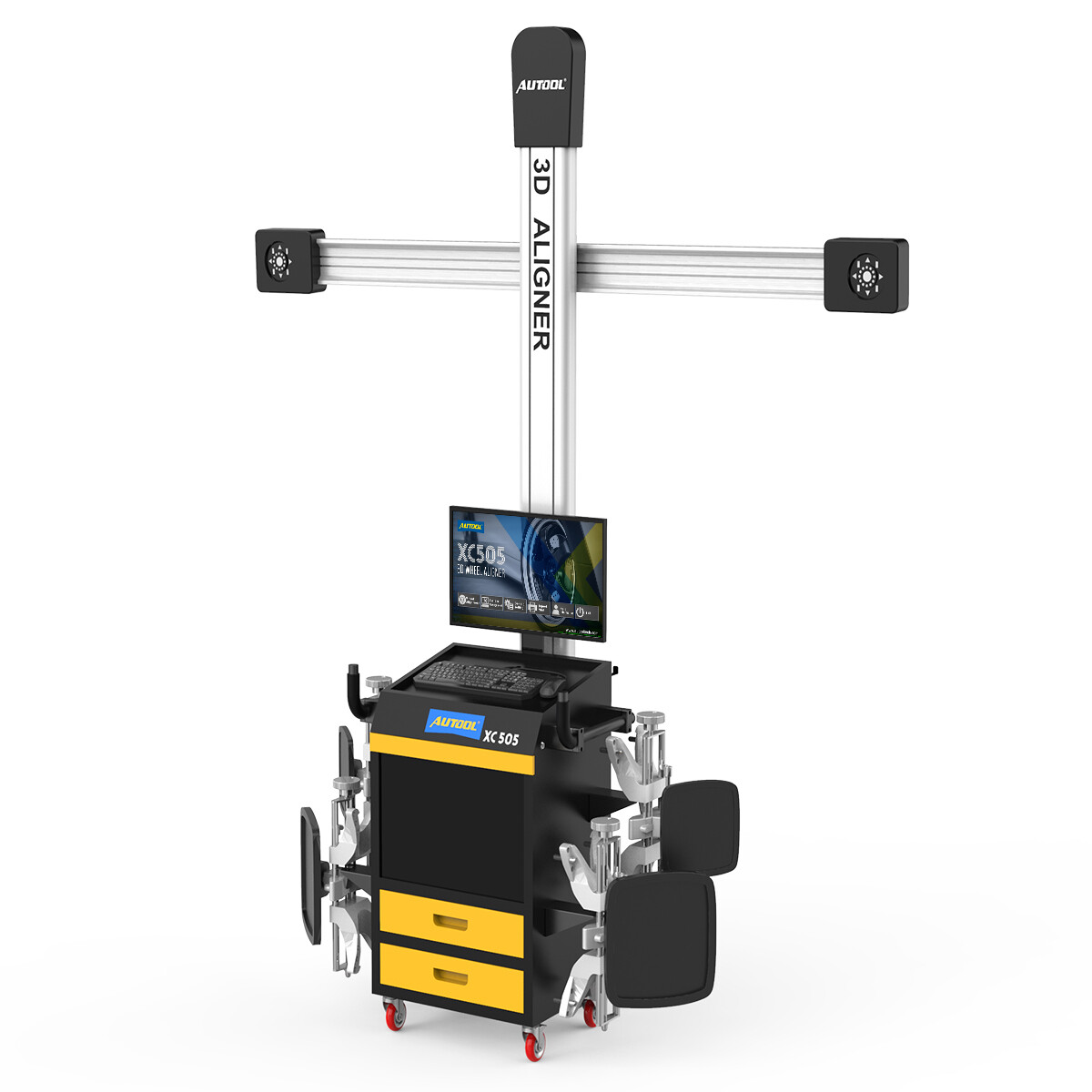Car Wheel Alignment Machine 3D Tire Aligner System Fully Automatic Positioner