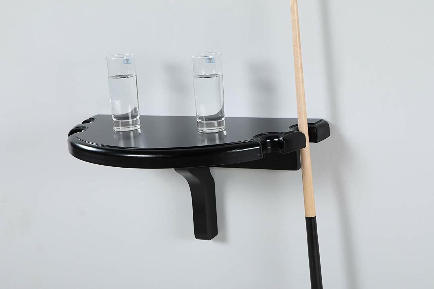 Wall Mounted Drink Table Game Room Cue Holder Billiards Pool Deck Bar Table Kit
