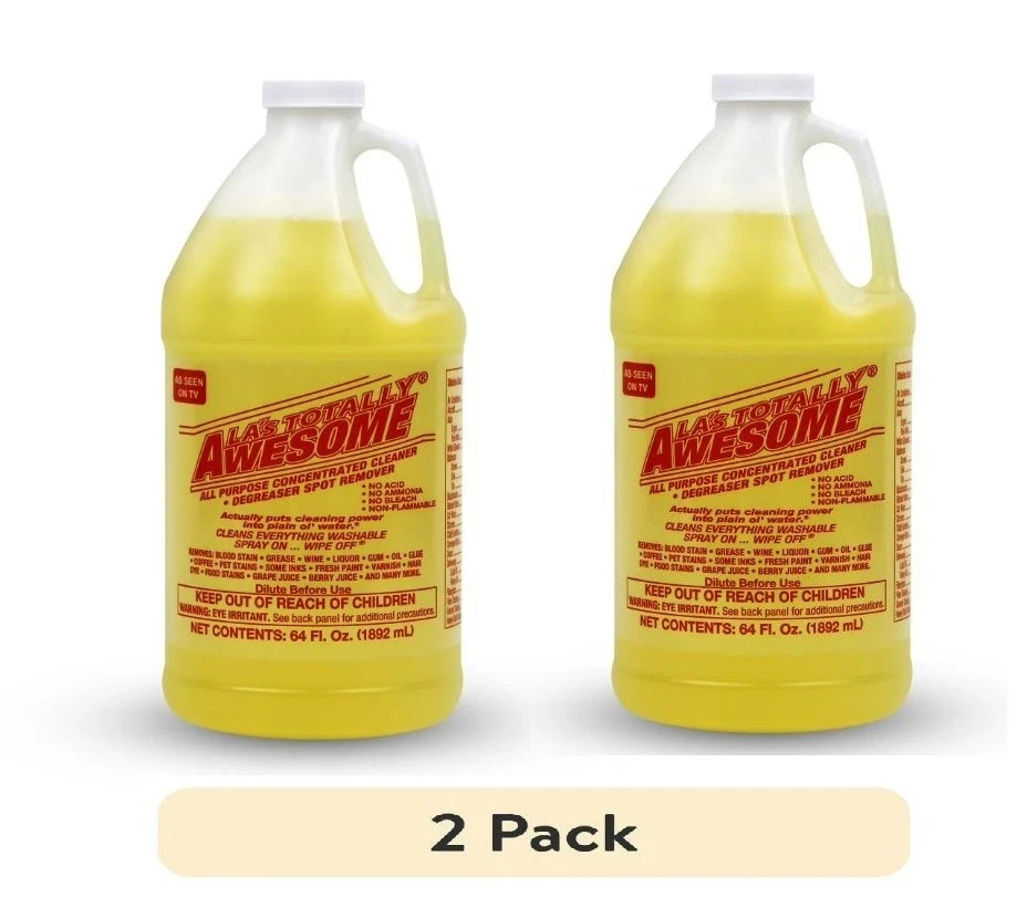2Pack LA's Totally Awesome All Purpose Cleaner Concentrate 64 oz