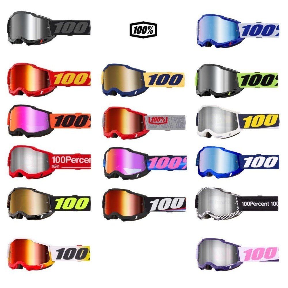 100% Accuri 2 Mirror Lens MX Motocross Offroad ATV Goggles - Pick Color