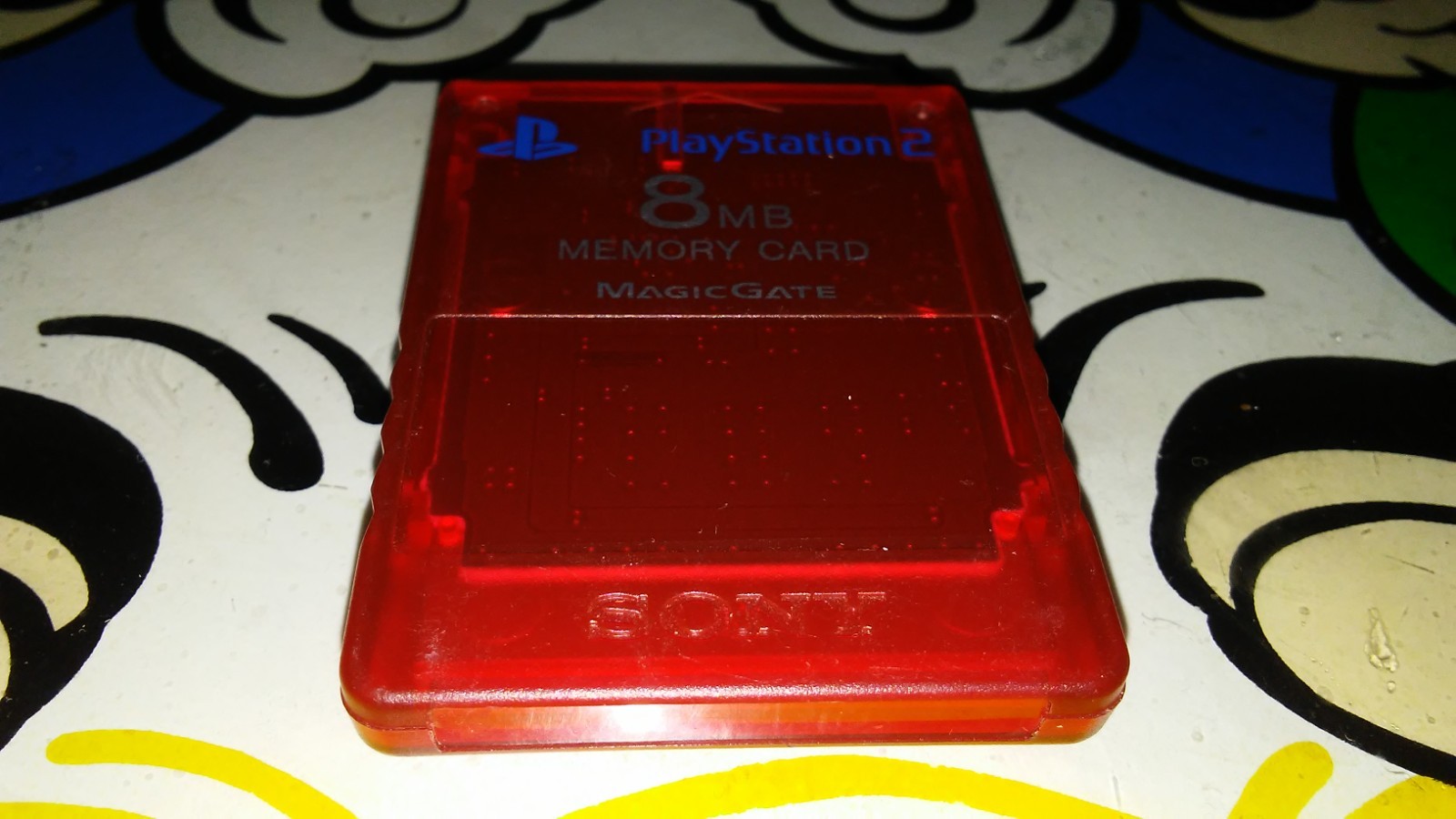 SONY PlayStation 2 OEM 8MB Red Memory Card Official PlayStation Product