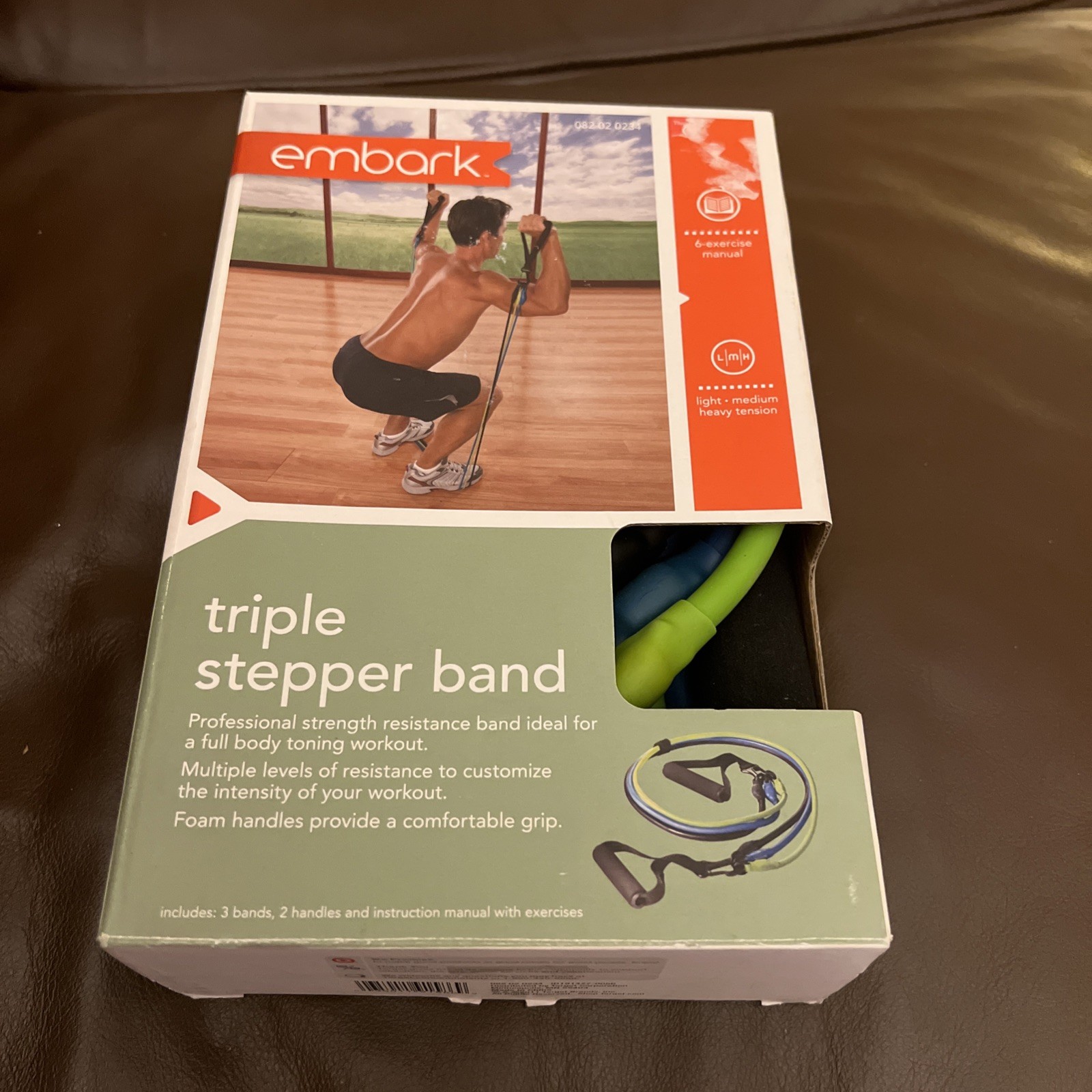 Embark Triple Stepper Resistance Band - Full Body Toning Workout, Multiple Level