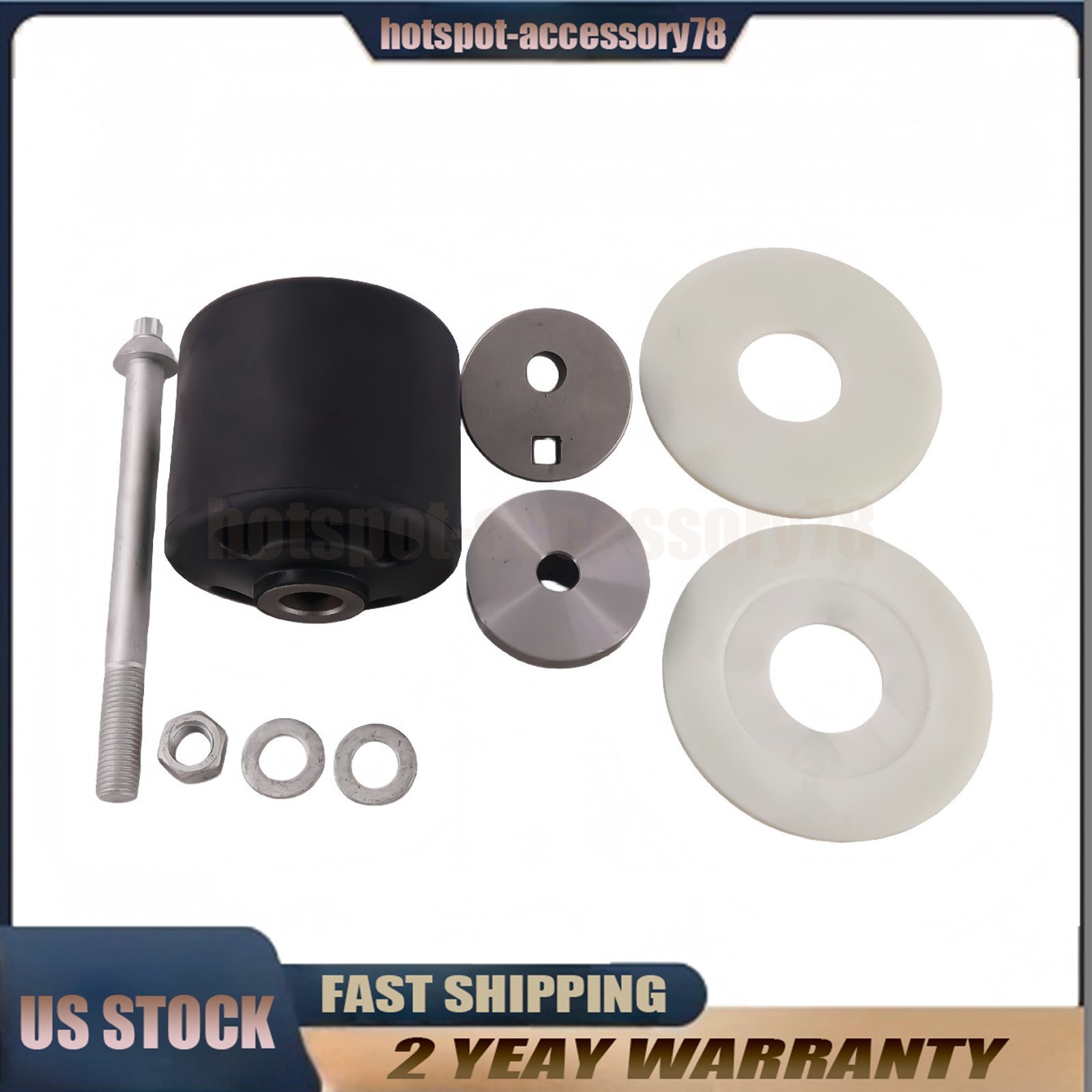 New Quick Align Pivot Bushing Kit+Alignment Collars S-28654 For Hendrickson