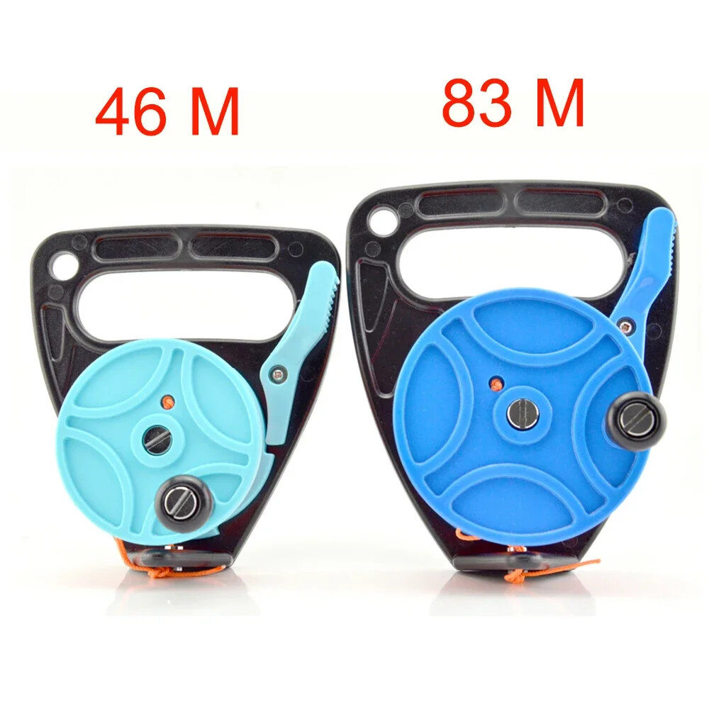 150 272FT Retractable Scuba Diving Spool Finger Reel With handle Stopper