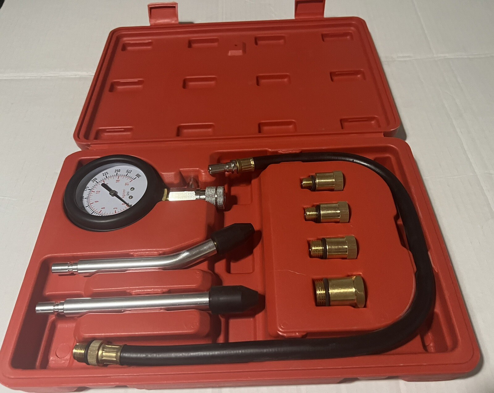 US General 8 Piece Automotive Compression Test Kit with Case - NIP
