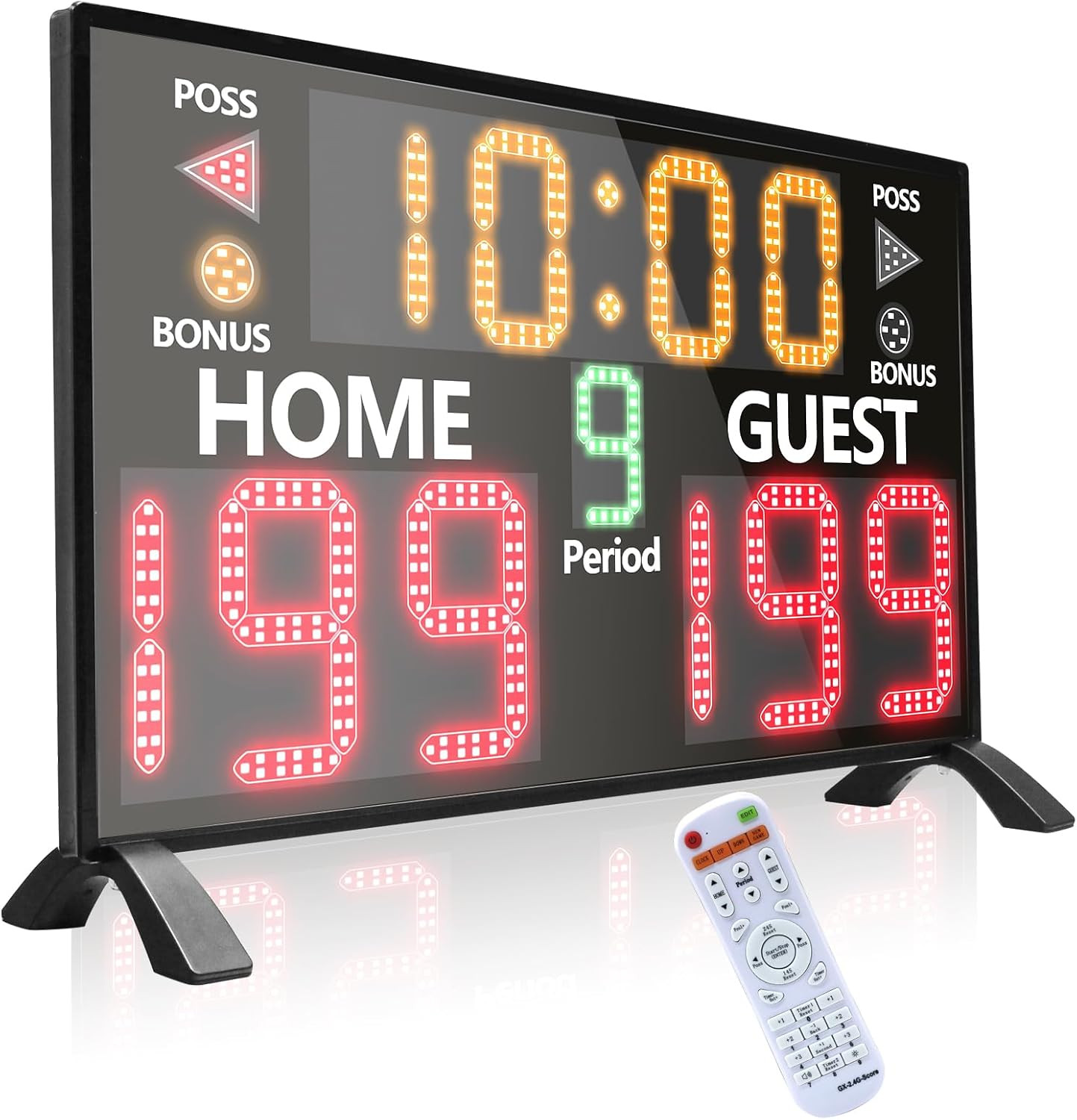 Portable Outdoor Basketball LED Digital Electronic Scoreboard with Timer Clock