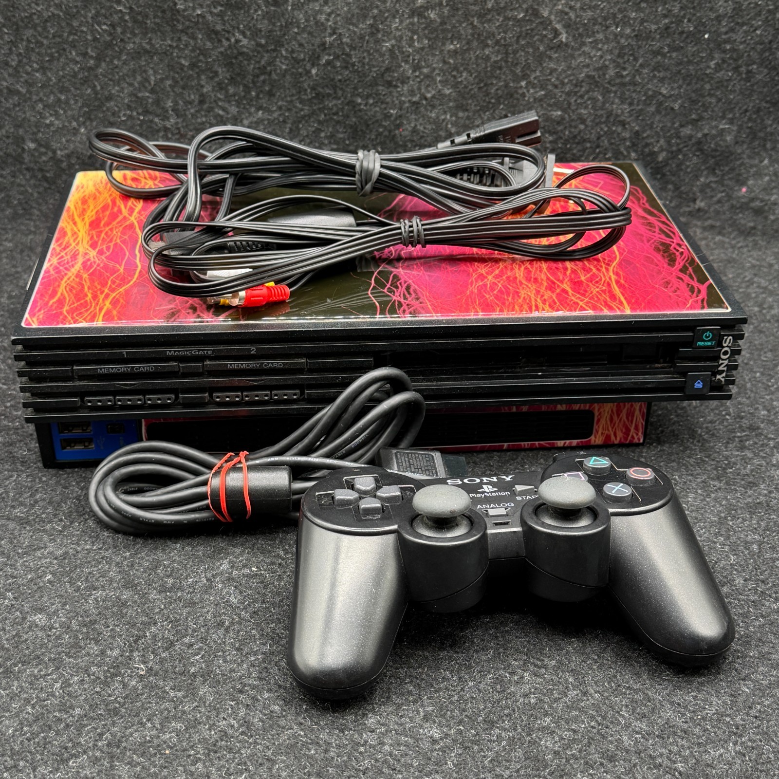 Sony PlayStation 2 PS2 Fat Console System w/ Cords, Controller
