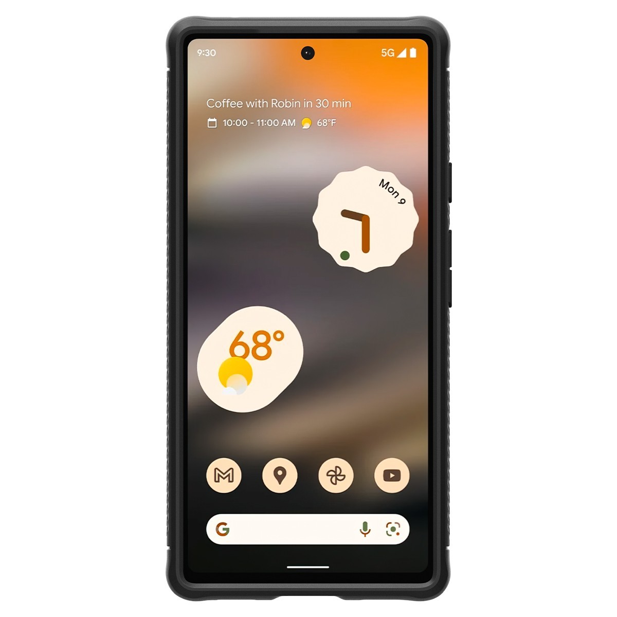 For Google Pixel 6a Case | Spigen [Rugged Armor] Shockproof Slim Cover