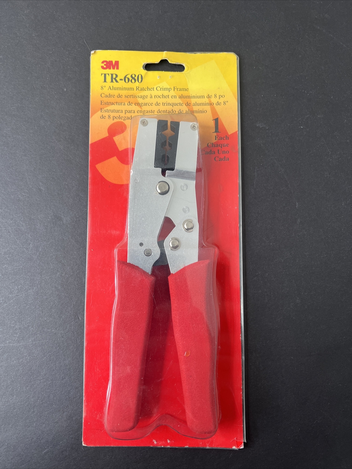 TR-680 Ratchet Crimping Tool with 8-inch Aluminum Frame Crimper
