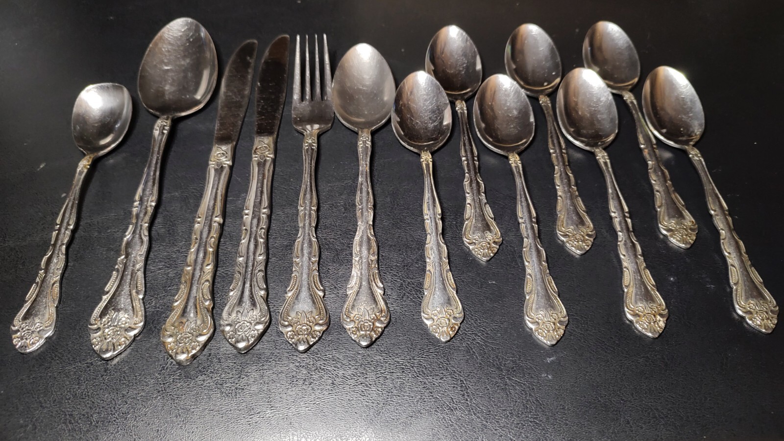 Sears Traditions Stainless Flatware Mixed Set 13pc Japan Spoon Fork Knife