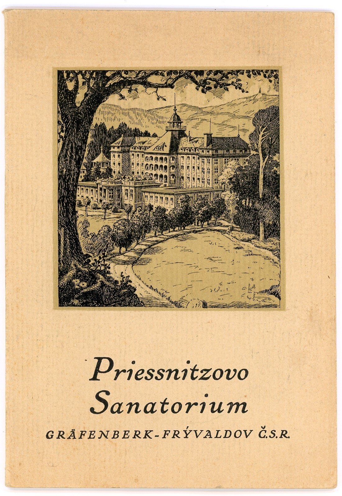 Priessnitzovo Sanitorium Czech Spa Town ca 1950s Promo Booklet