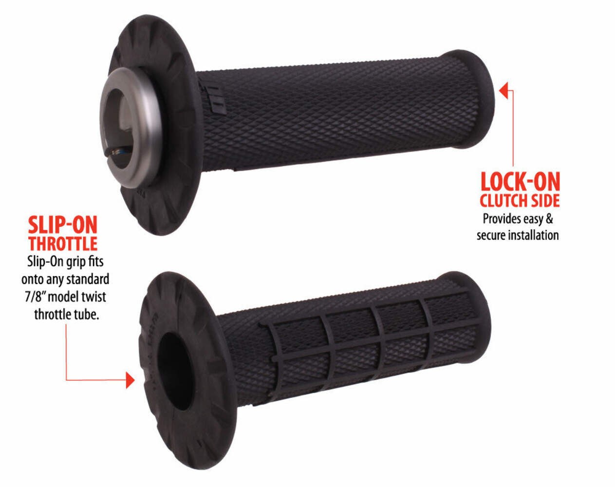 ODI Universal Lock-On Half Waffle Grips