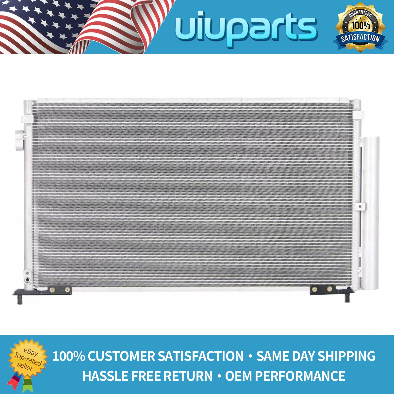 For 2006-2011 Honda Civic 1.8L 2.0L L4 Aluminum A/C Condenser with Drier AC3569
