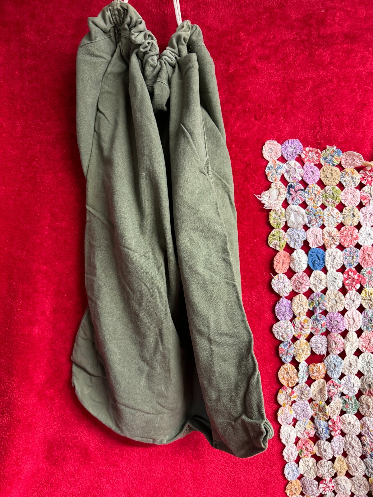 Vintage Army Drawstring Laundry Bag Pre-owned