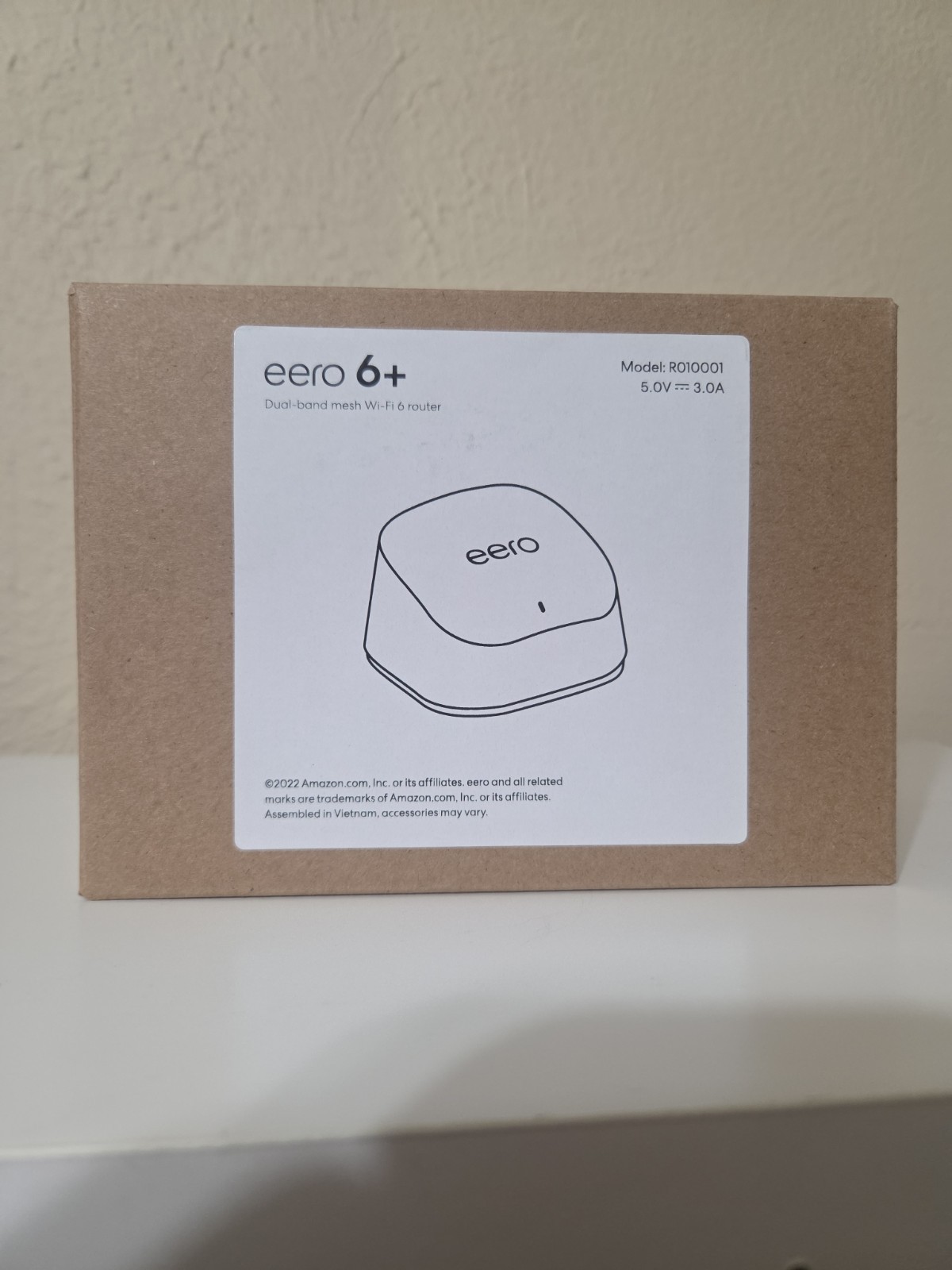 Eero 6+ Dual Band Mesh WiFi 6 Router White Single Pack - BRAND NEW IN BOX