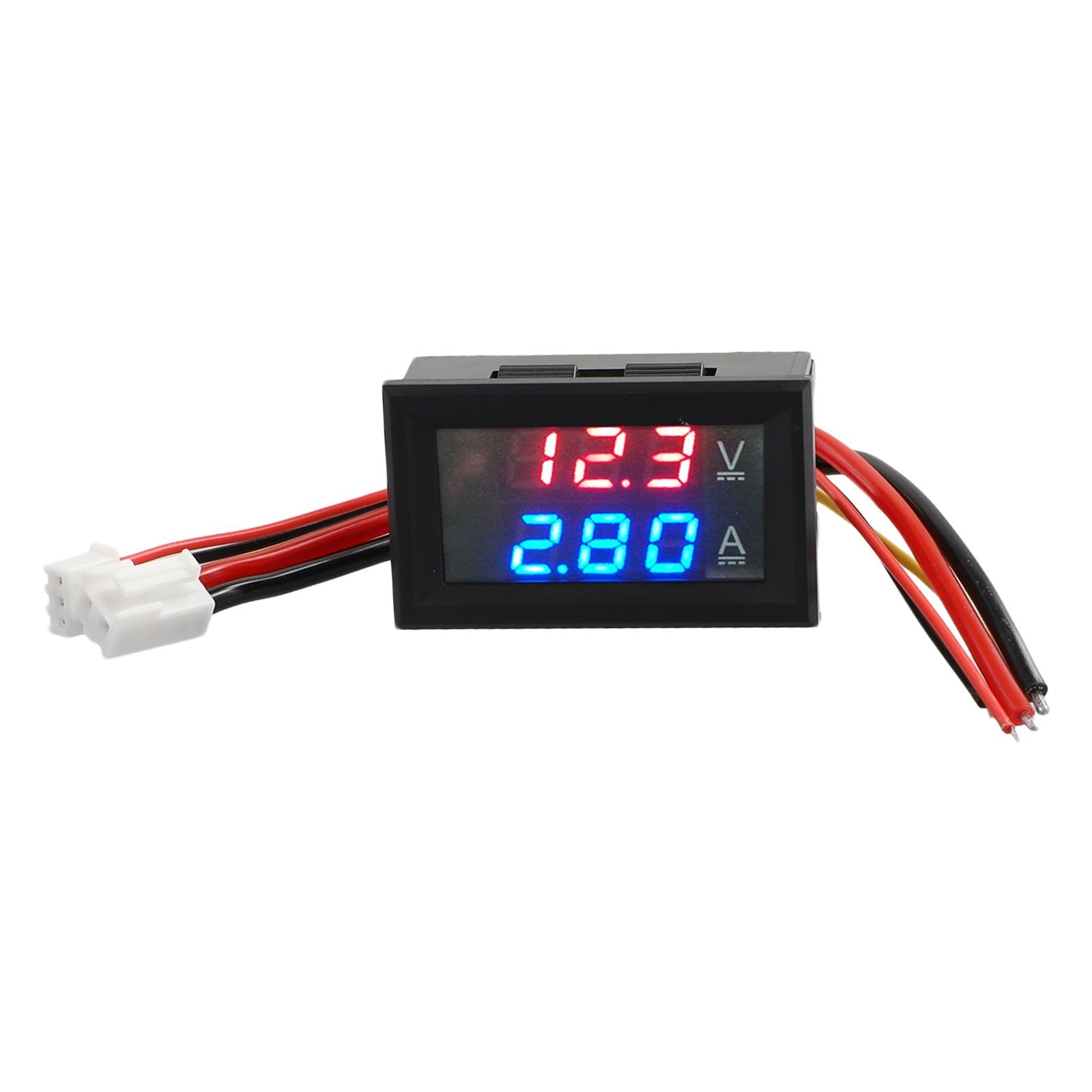 Dual LED Digital Voltmeter Ammeter High-quality Materials 48 X 29 X 21 Mm
