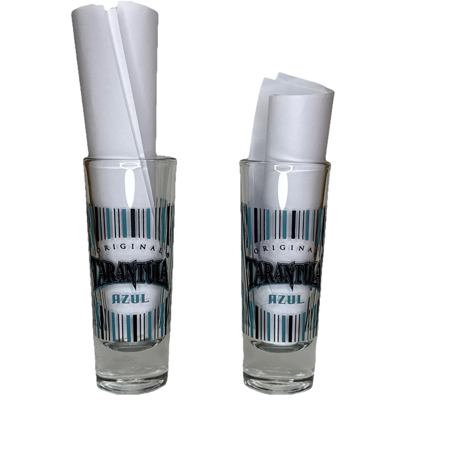 TARANTULA AZUL Tall Shot Glass – 4.25" Black/Blue – Barware Collectible
