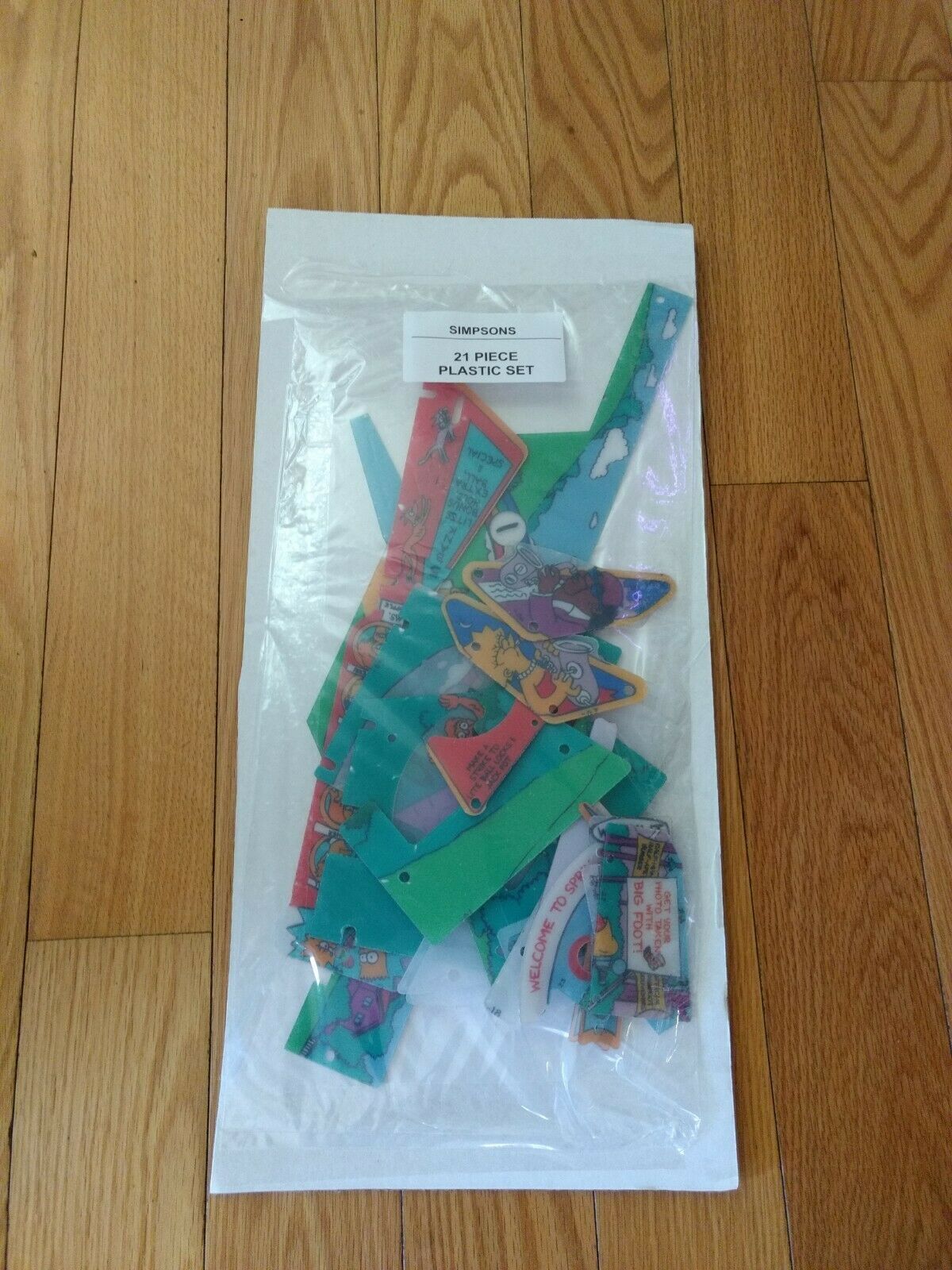 Data East Simpsons pinball machine Complete Plastic Set