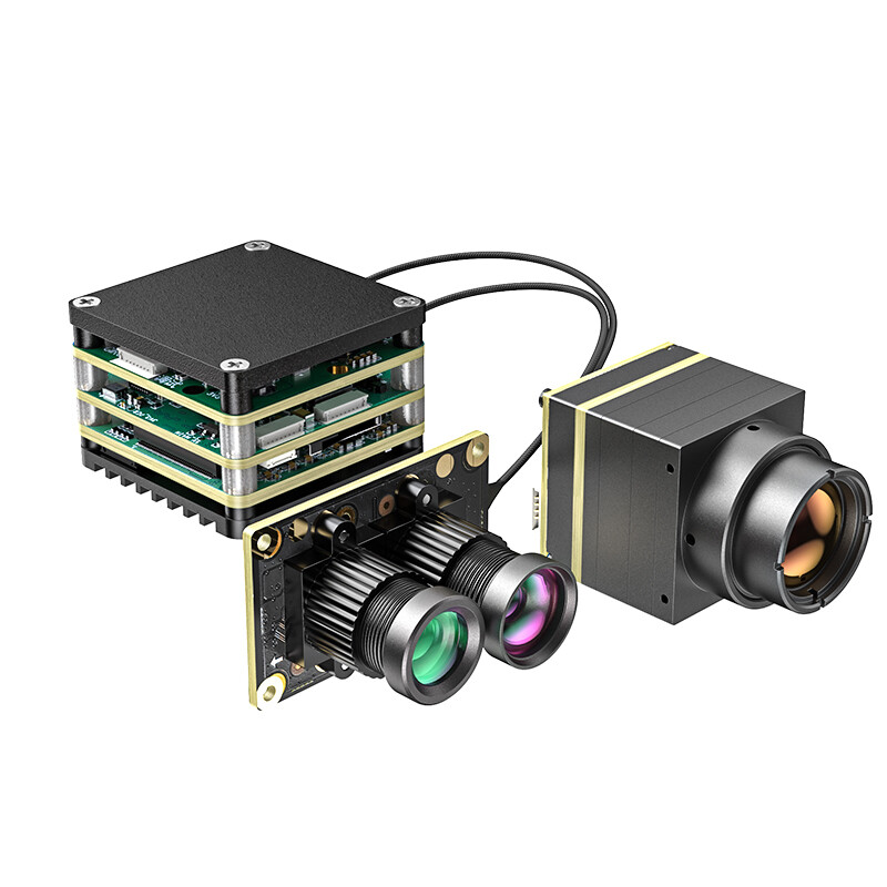 FPV AI DT Vision Cube Target Recognition Locking Tracking System Thermal image