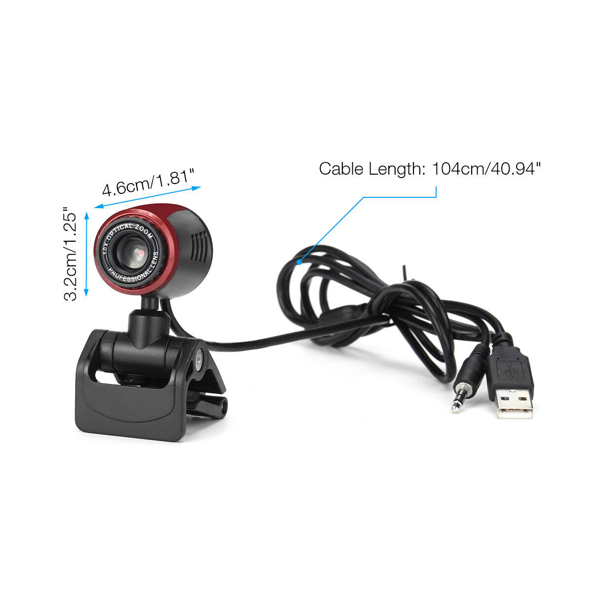 HD 1080P Webcam USB Computer Web Camera W/ Microphone For PC Laptop Desktop