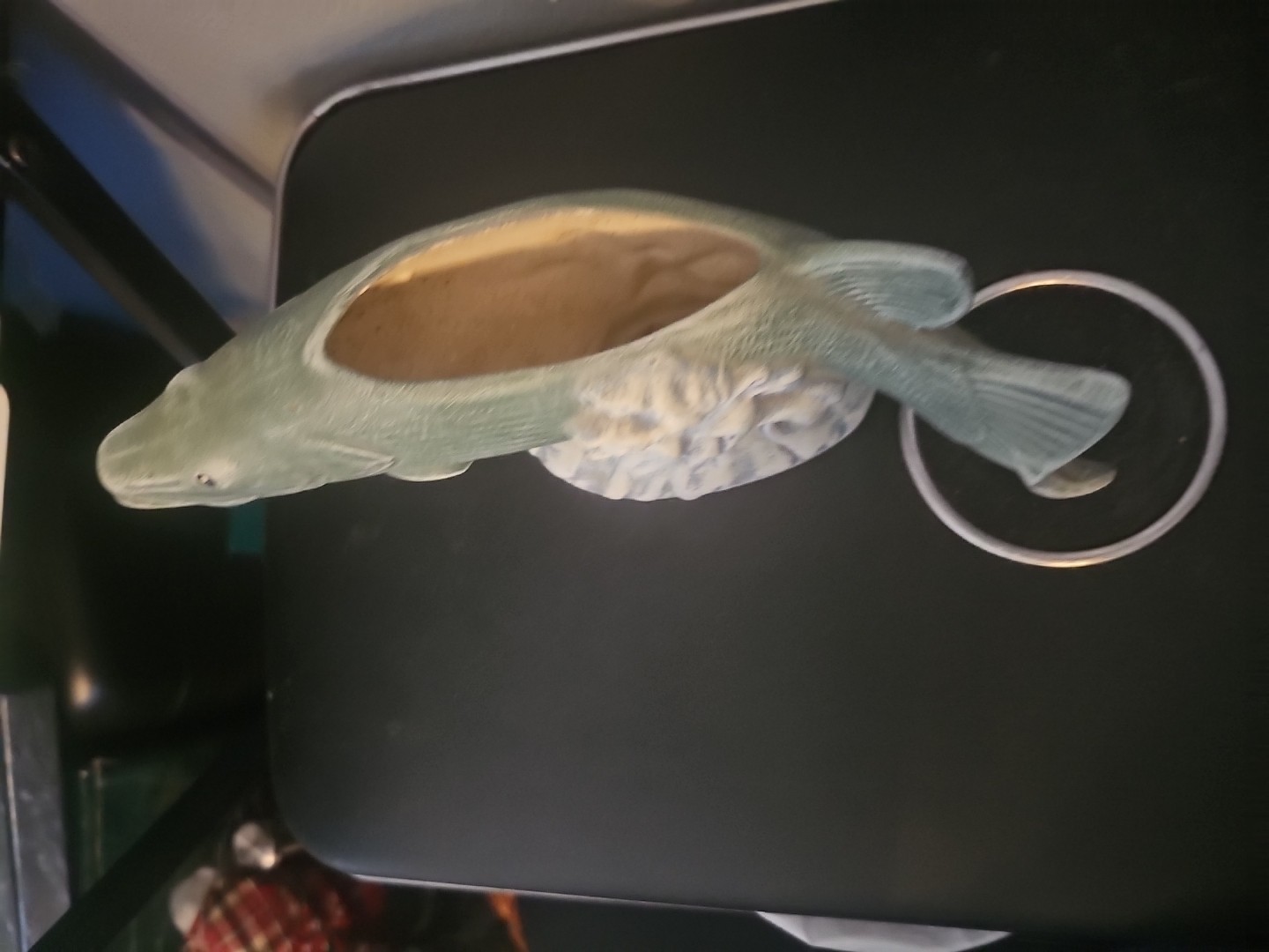 retro ceramics fish plante
