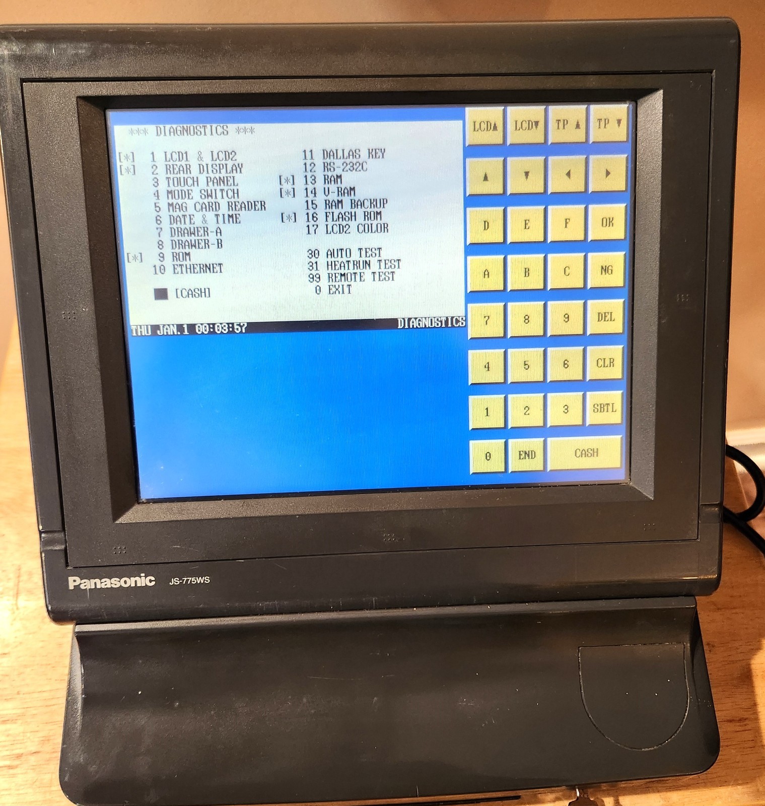 Panasonic JS-775WS U10 Touchscreen POS Terminal Register
