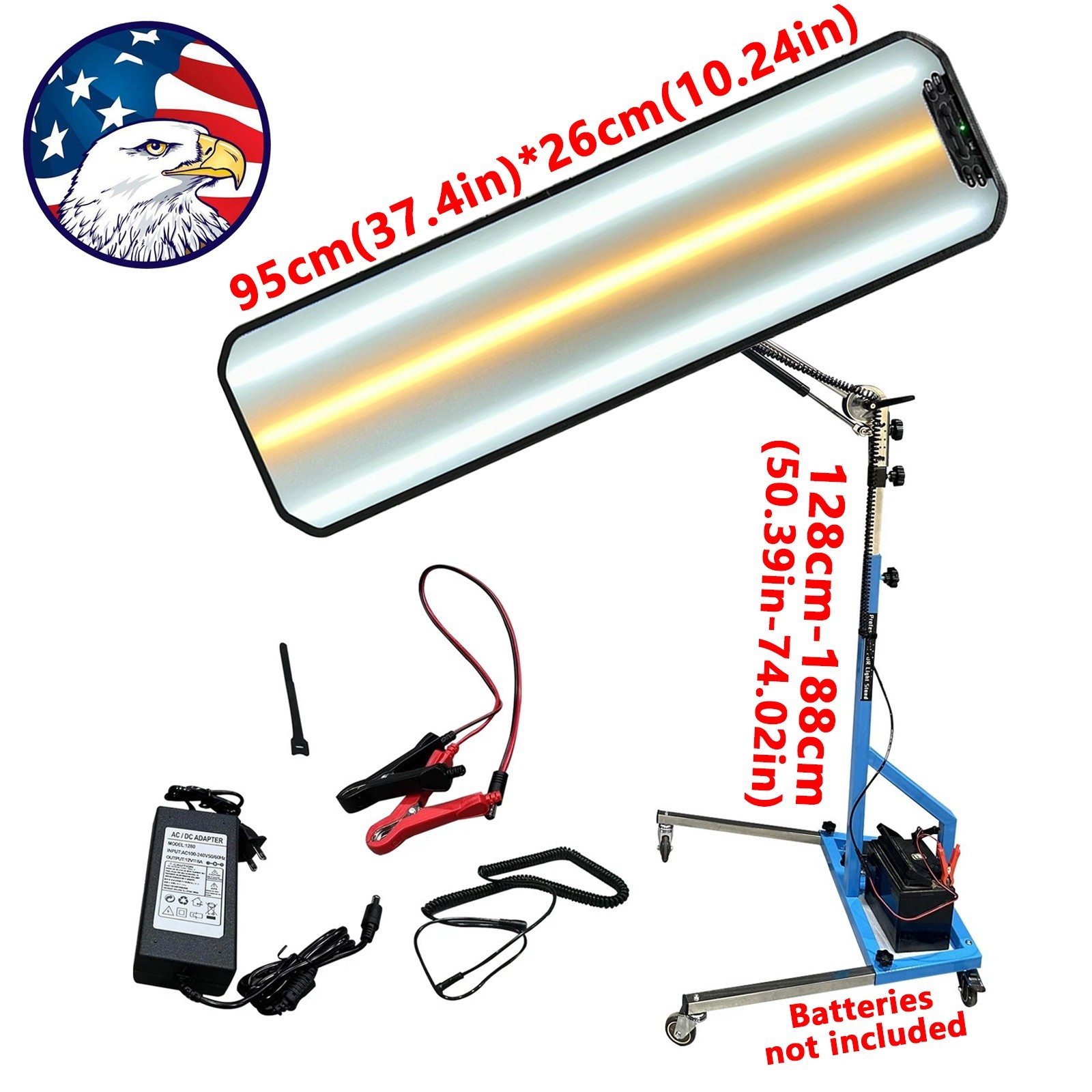 Professional PDR Paintless Dent Repair Leveling Lamp, with Hydraulic Stand