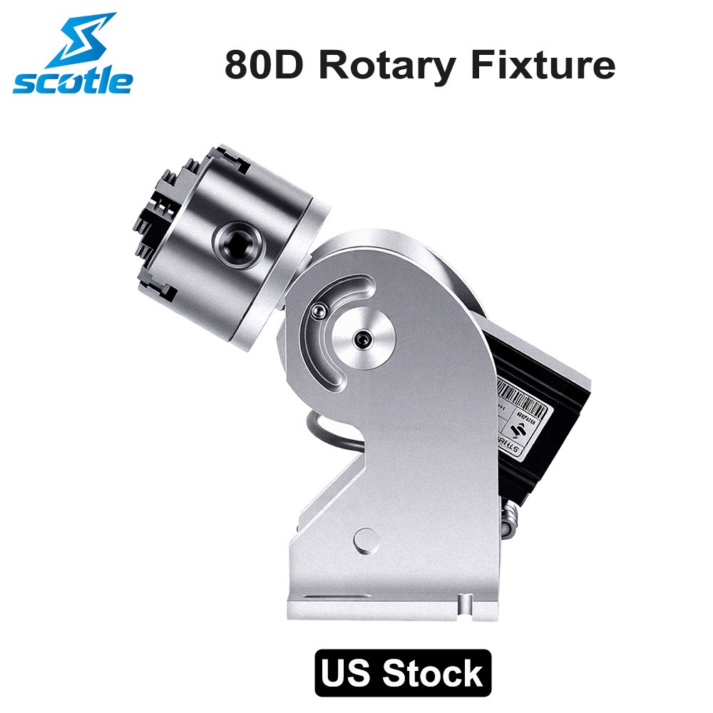 22-70mm D80 Rotary Axis Rotation Fixture Tool For Fixed Laser Marker Accessory