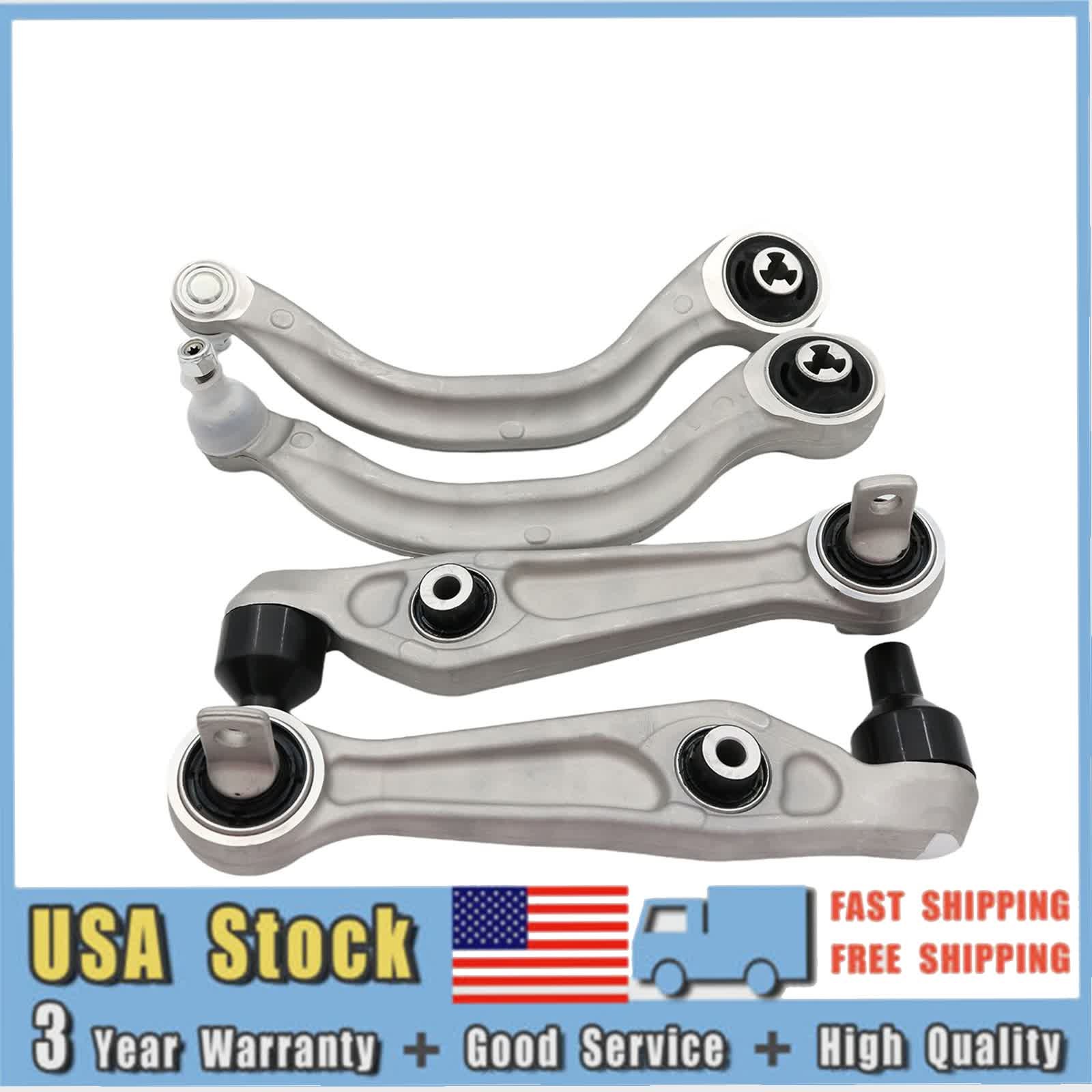 4x Front Left + Right Lower Control Arms Kit for 2017-2023 Tesla Model 3 Model Y