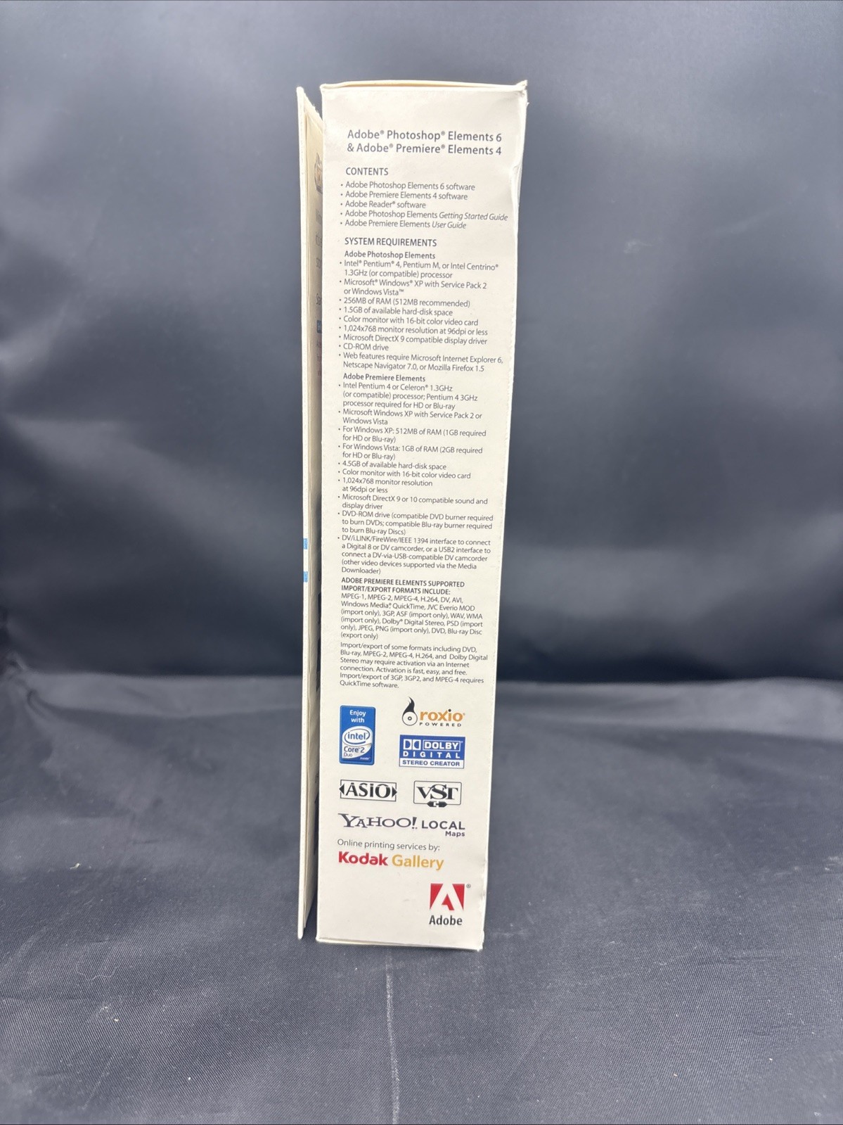 ADOBE Photoshop Elements 6 & Adobe Premiere Elements 4. Brand New In Box