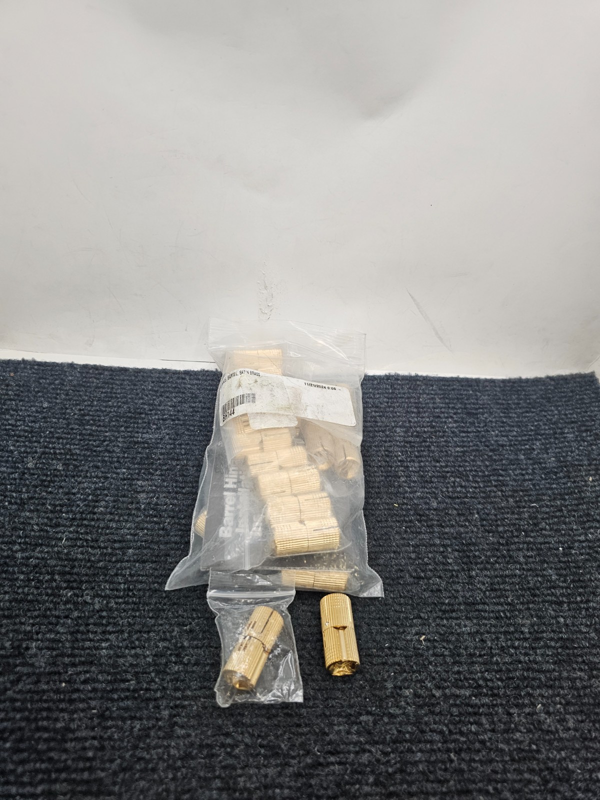 (QTY 24) BH144 Barrel Hinge Satin Brass, 3/4" Thick