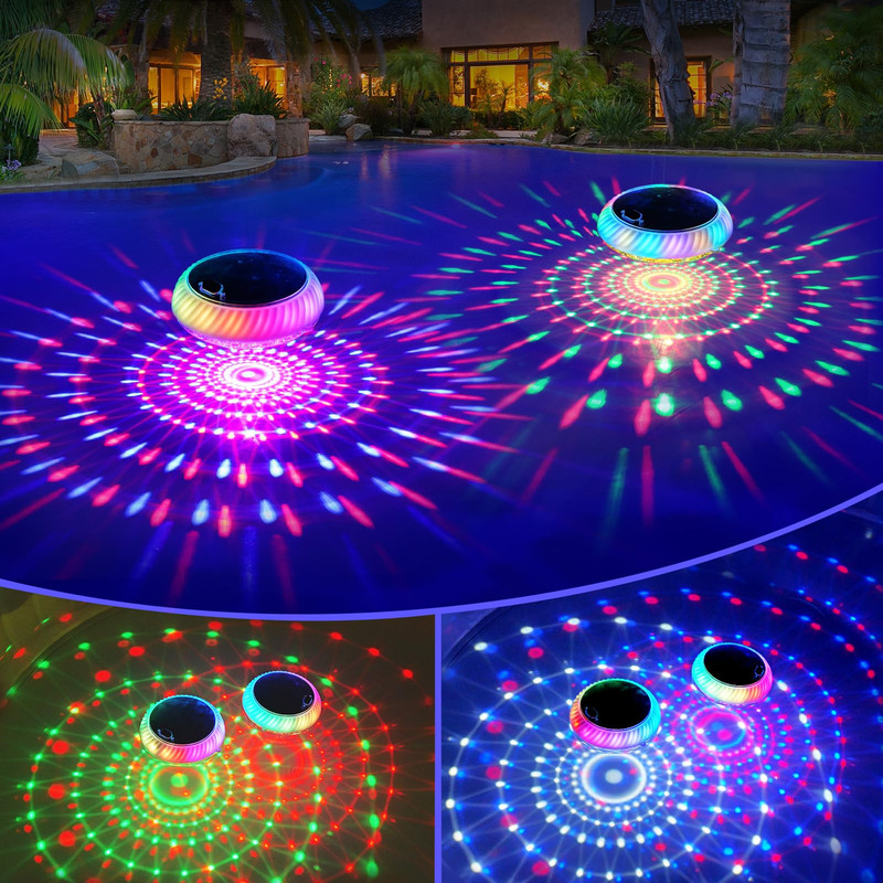 Firste Solar Floating Pool Lights 7.6 Dynamic Upper And Lower Rgb Color