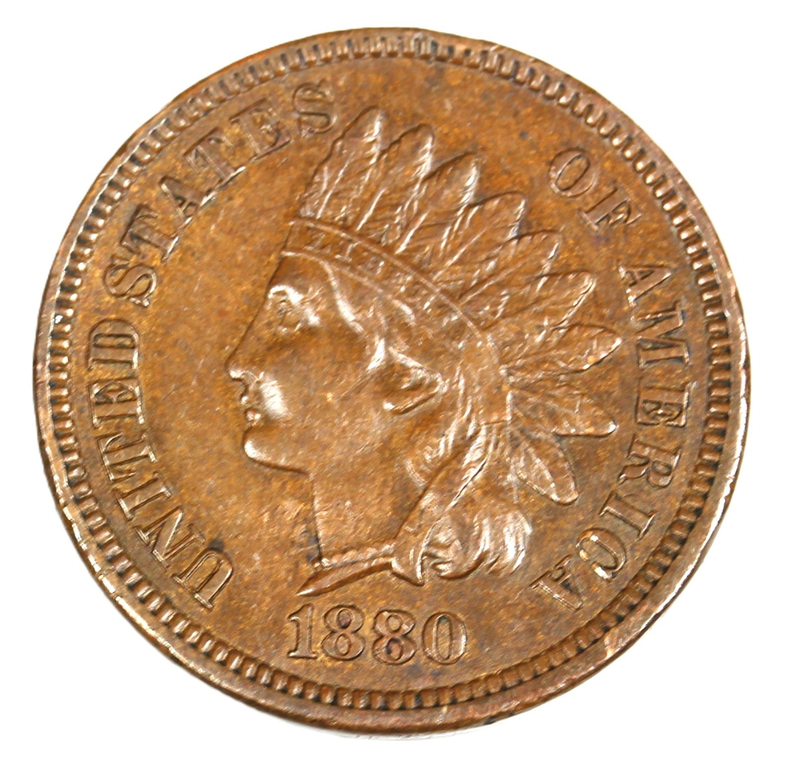 1880 1C BN Indian Cent- Choice AU- SMH-2484