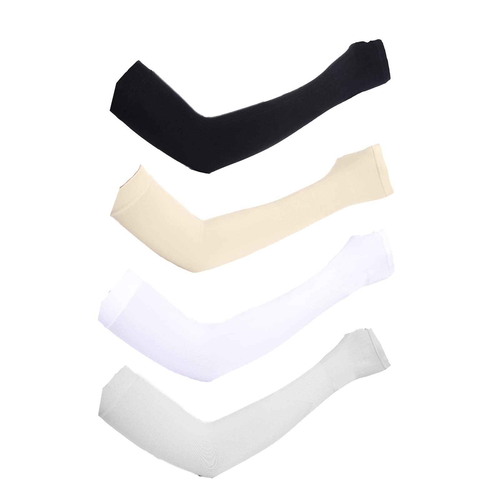 4 Pairs Sun Protection Cooling Arm Sleeves for Men & Women,Sun Protection Sle...