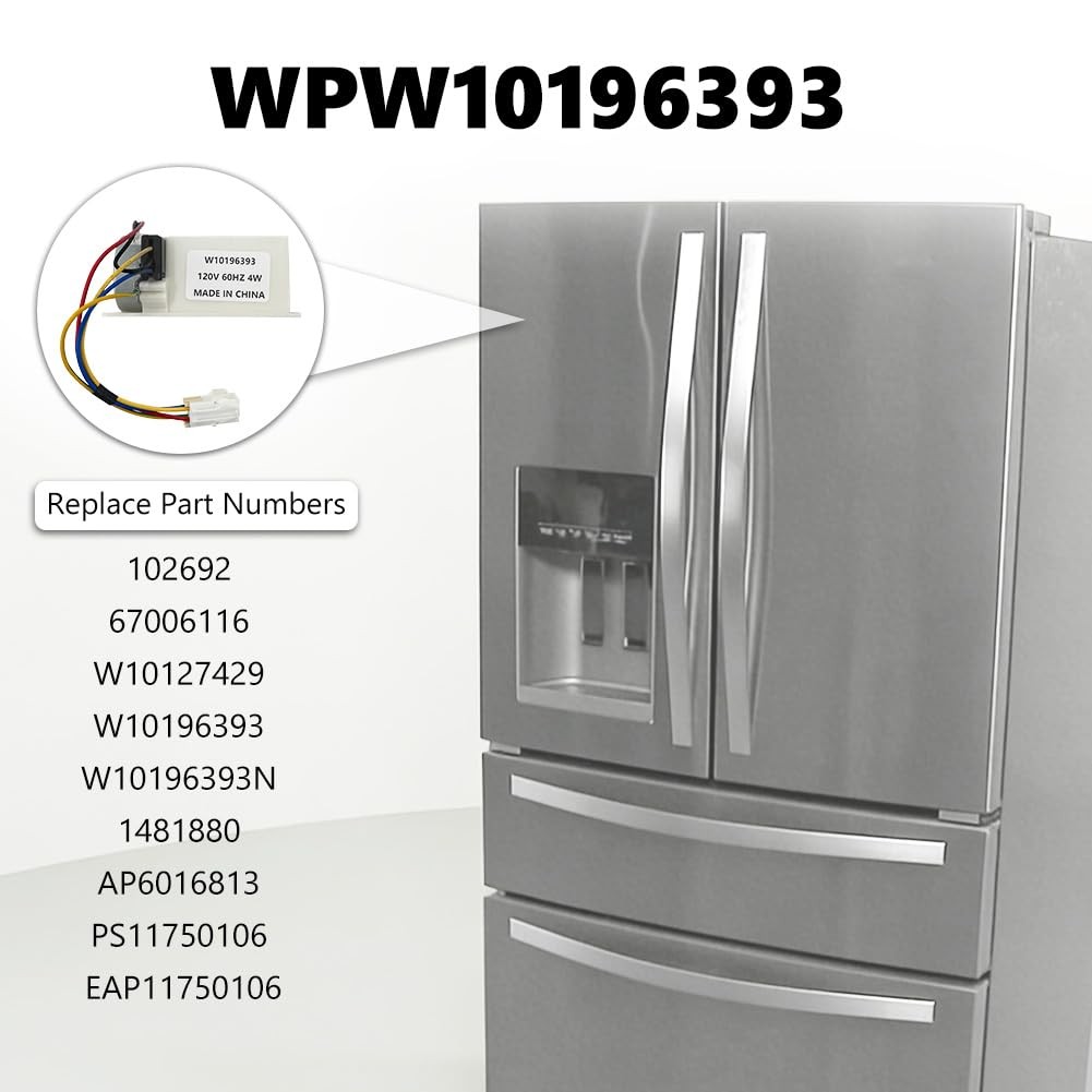 GYOFFULL WPW10196393 Refrigerator Air Damper Control Assembly Compatible...