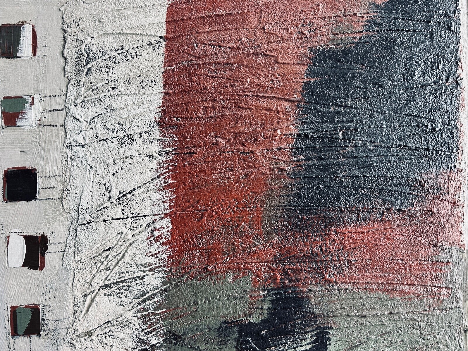Donna Watson - original, signed, framed, large, mixed media collage