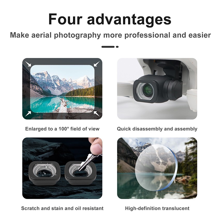 Wide Angle Lens Replacement for DJI FLIP Drone Camera Accessories