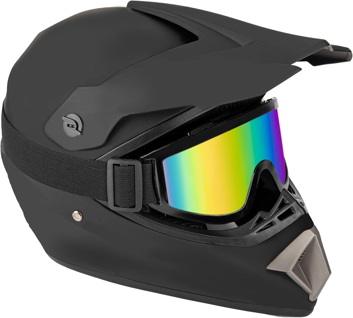 CARTMAN Adult Dirt Bike Helmet DOT Approved Matte Black Medium OPEN BOX