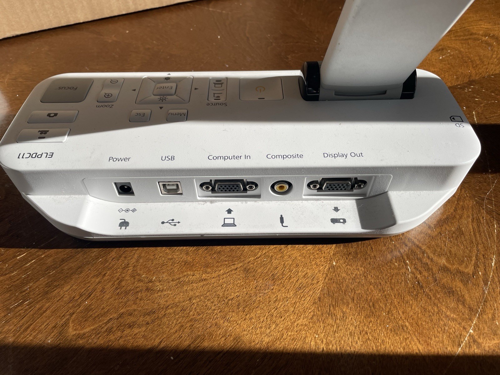 Epson ELPDC11 High Definition Interactive Document Camera Visualizer w/ Cords