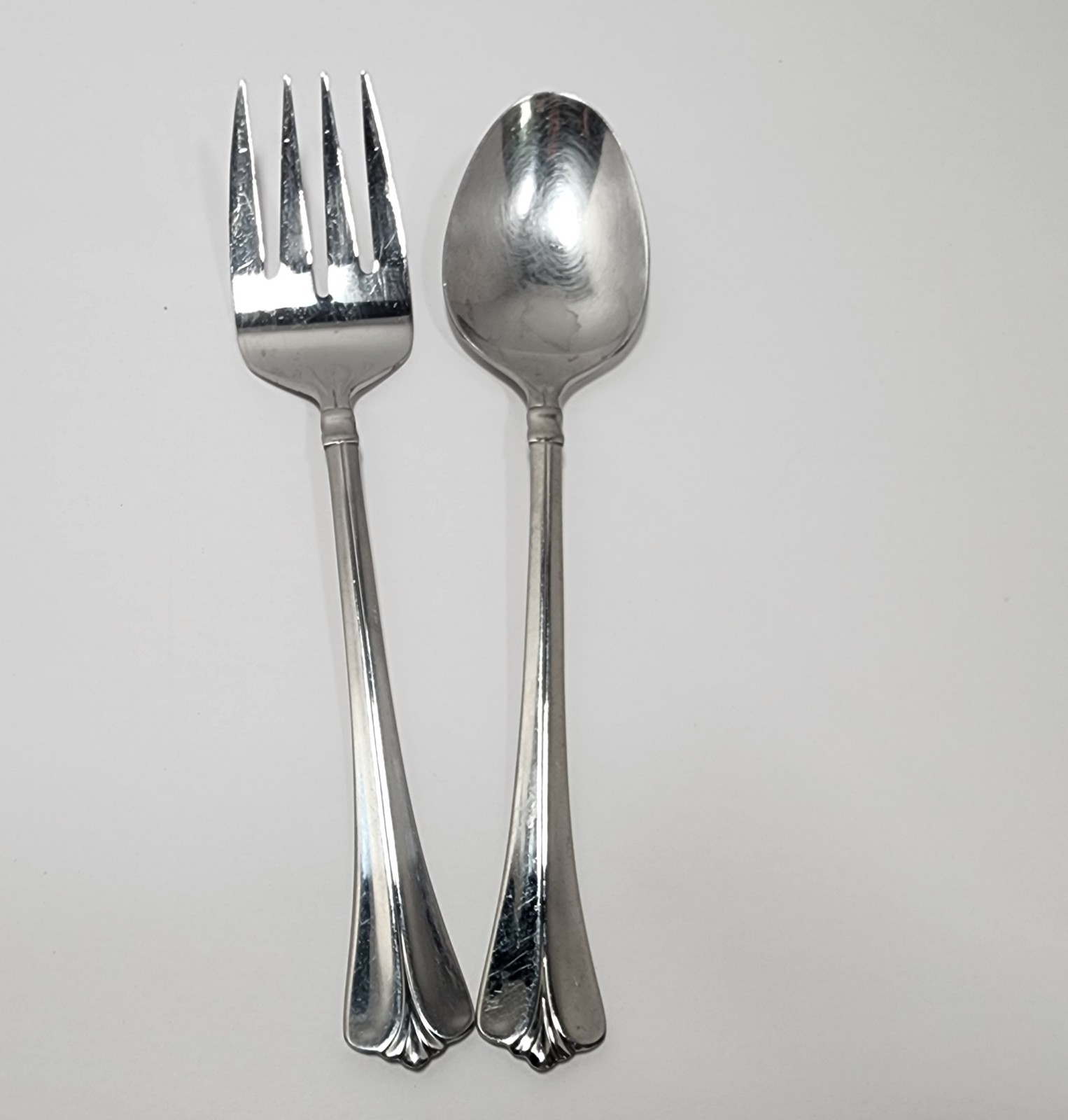Pfaltzgraff ELLINGTON Stainless Steel Flatware Set Of 2 Serving Fork Spoon