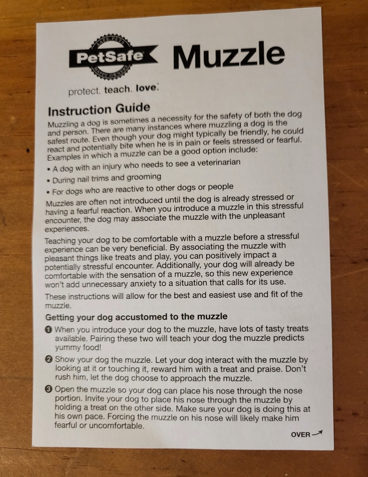 Petsafe Muzzle Size XL Breeds Black Padded
