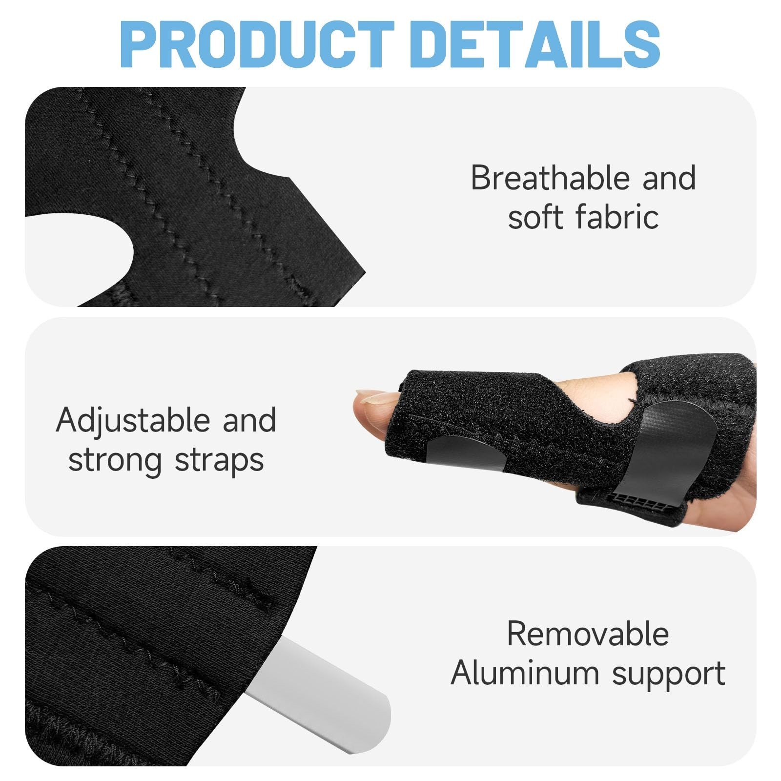 Trigger Finger Splint,Finger Brace Support Stabilizer for Arthritis, Injury &...