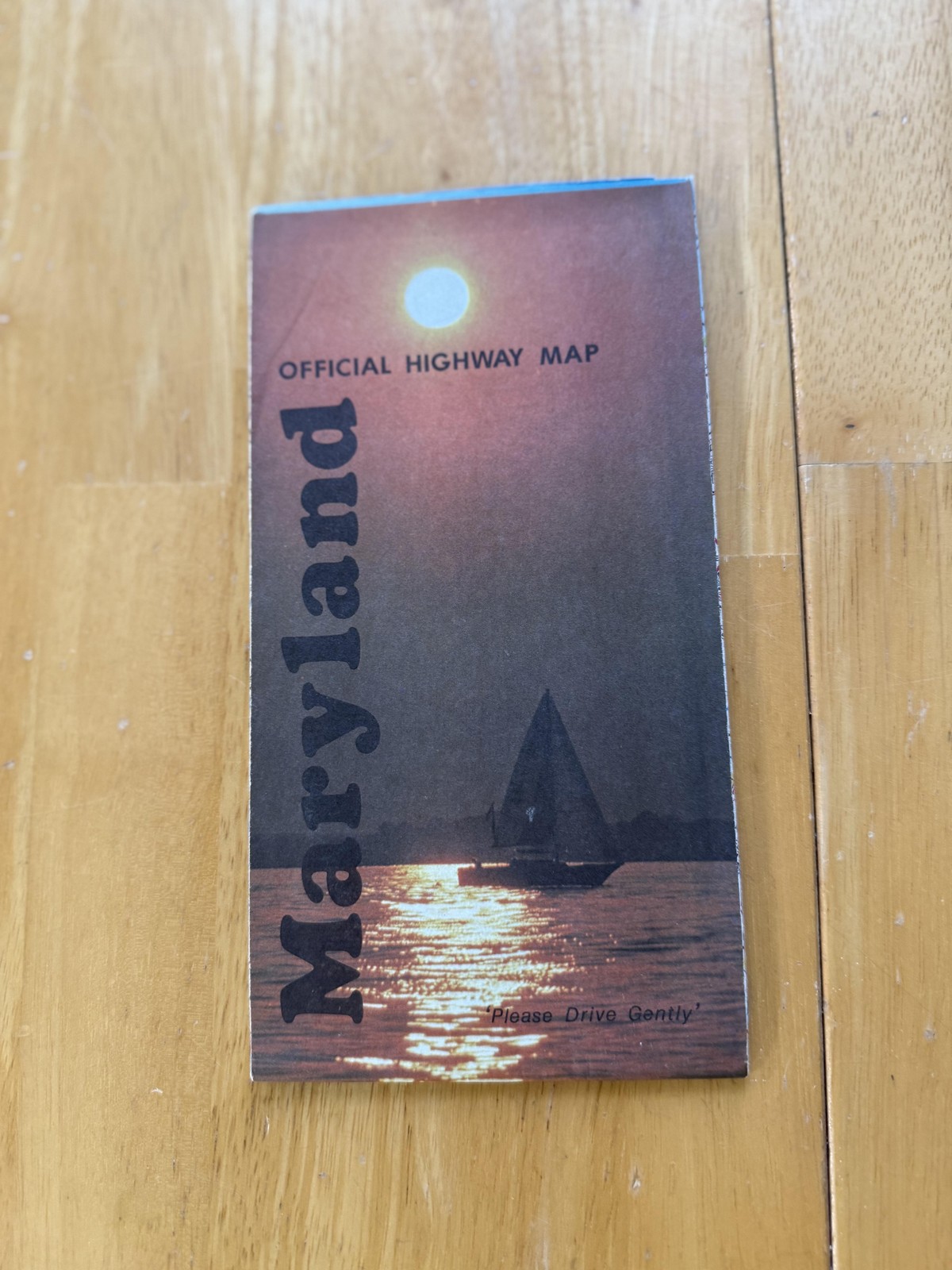 Vintage 1978 Maryland Official Highway Road Map Travel Folded Brochure USA